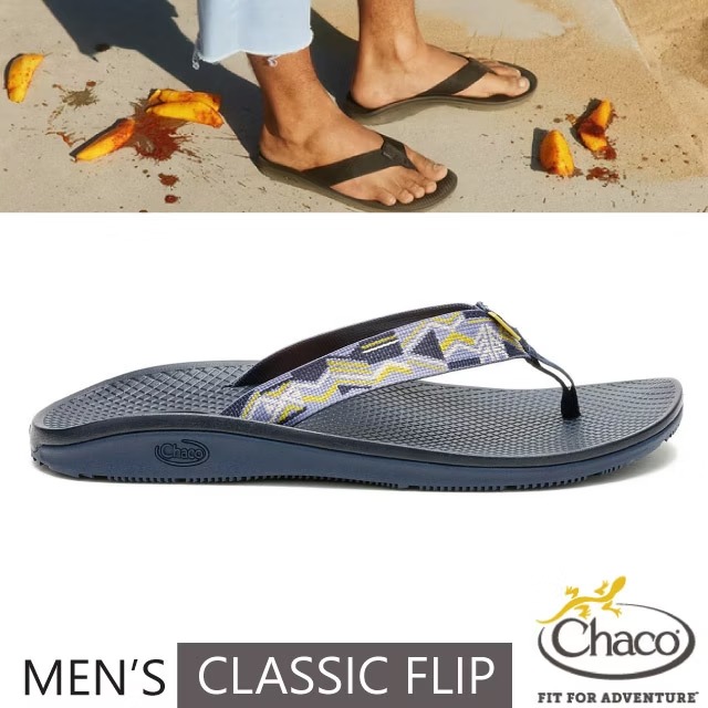 【Chaco】贈置鞋袋! 男 CLASSIC FLIP 夾腳拖鞋.人字拖/戶外拖鞋/CH-CFM01-HL51 輕舟檸檬✿30E010